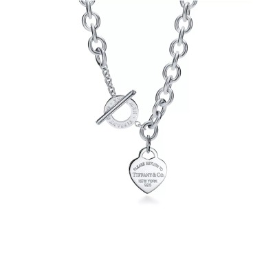 TIFFANY HEART TAG TOGGLE NECKLACE IN SILVER 1155147822